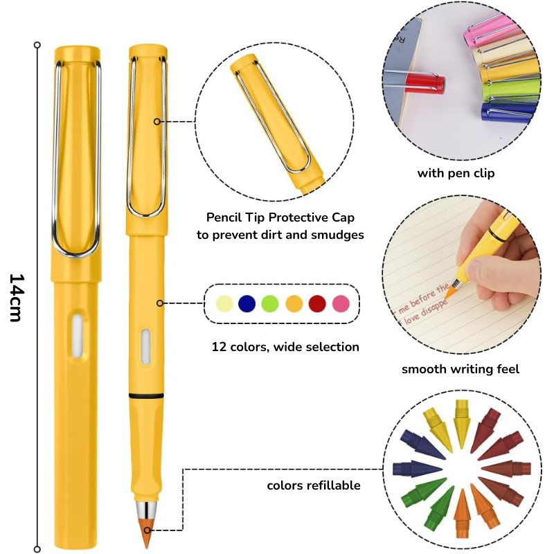Swivy™ Magic Colored Pencils (SET OF 12 PENCILS)